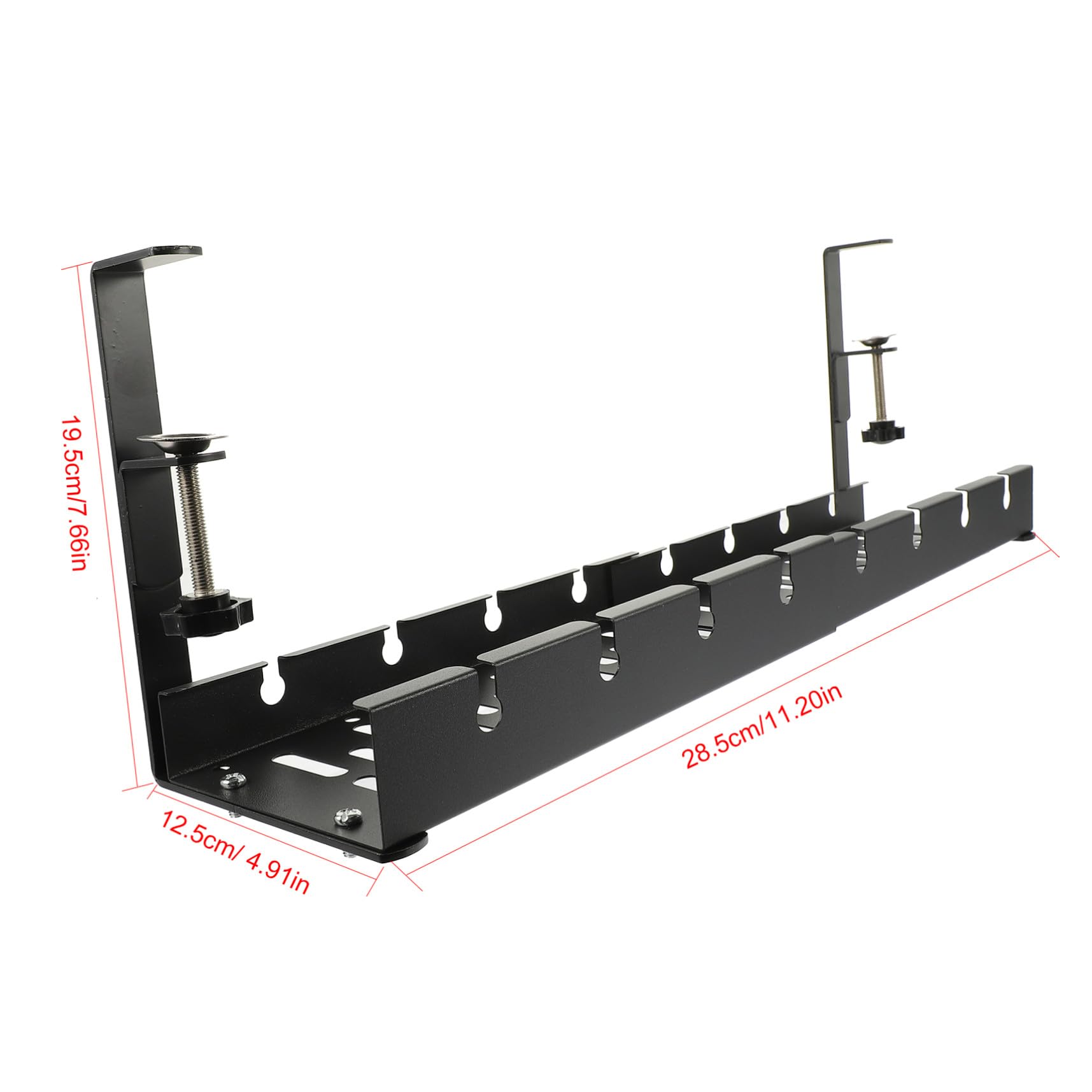 DOITOOL Bandeja de Cables Debajo del Escritorio Rack de Gestión de Cables Almacenamiento Organizado para Oficina Carga Estable y Ligereza