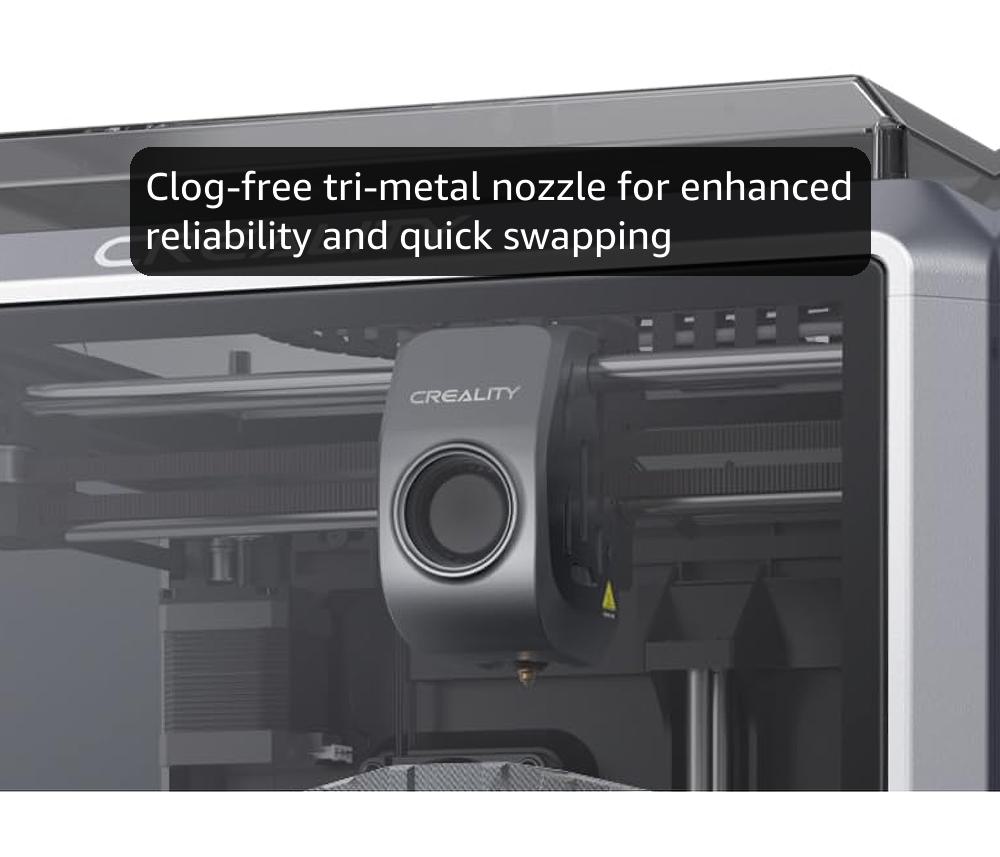 Creality K1C 3D Printer, 600mm/s High-Speed Auto Leveling Clog