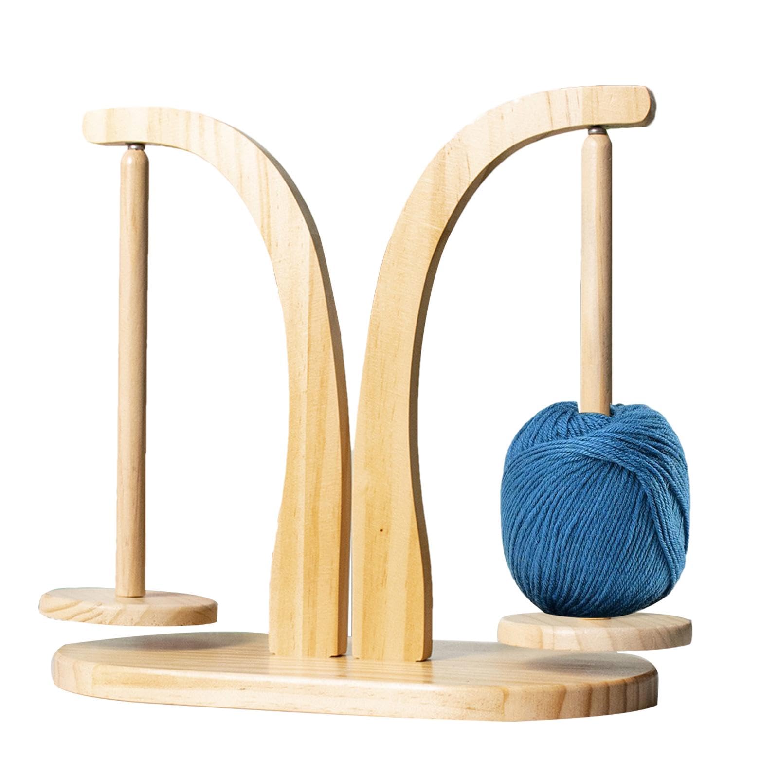 Support magnétique pour bobine de fil à tricot à rotation fluide