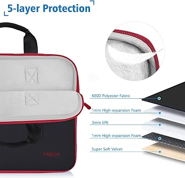 Hseok 11.6 12.9 13 inch Elastic Laptop Sleeve with Small Case,B01k02