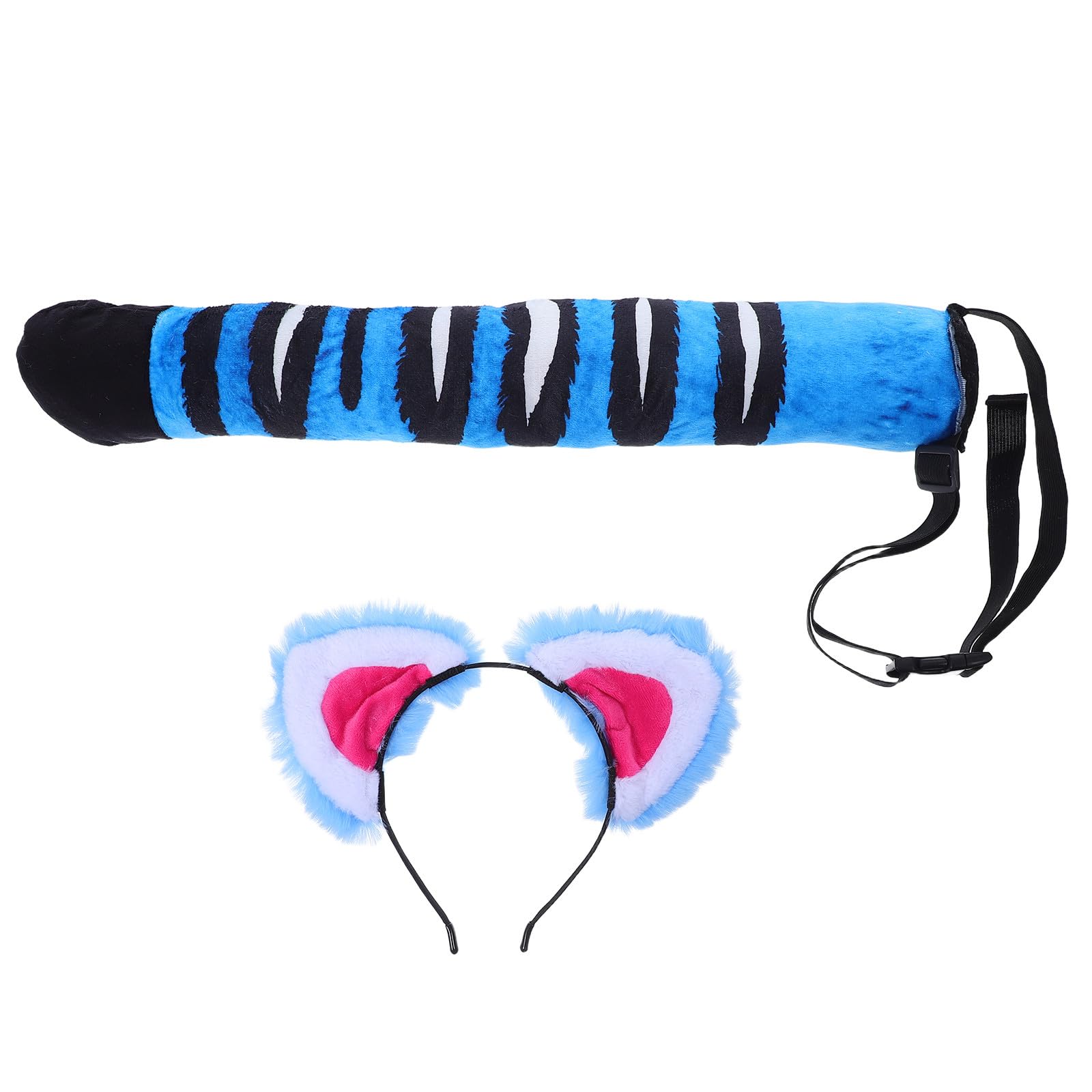 Veemoon 2 piezas de diadema y de tigre, tocado de peluche para disfraz de