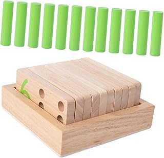 HONMEET 1 Conjunto De Matemática Iluminação Placa De Matemática De Madeira Brinquedo Cálculo Brinquedo Montessori Matemática Crianças Blocos Pré-Escolares Brinquedos Contando Criança