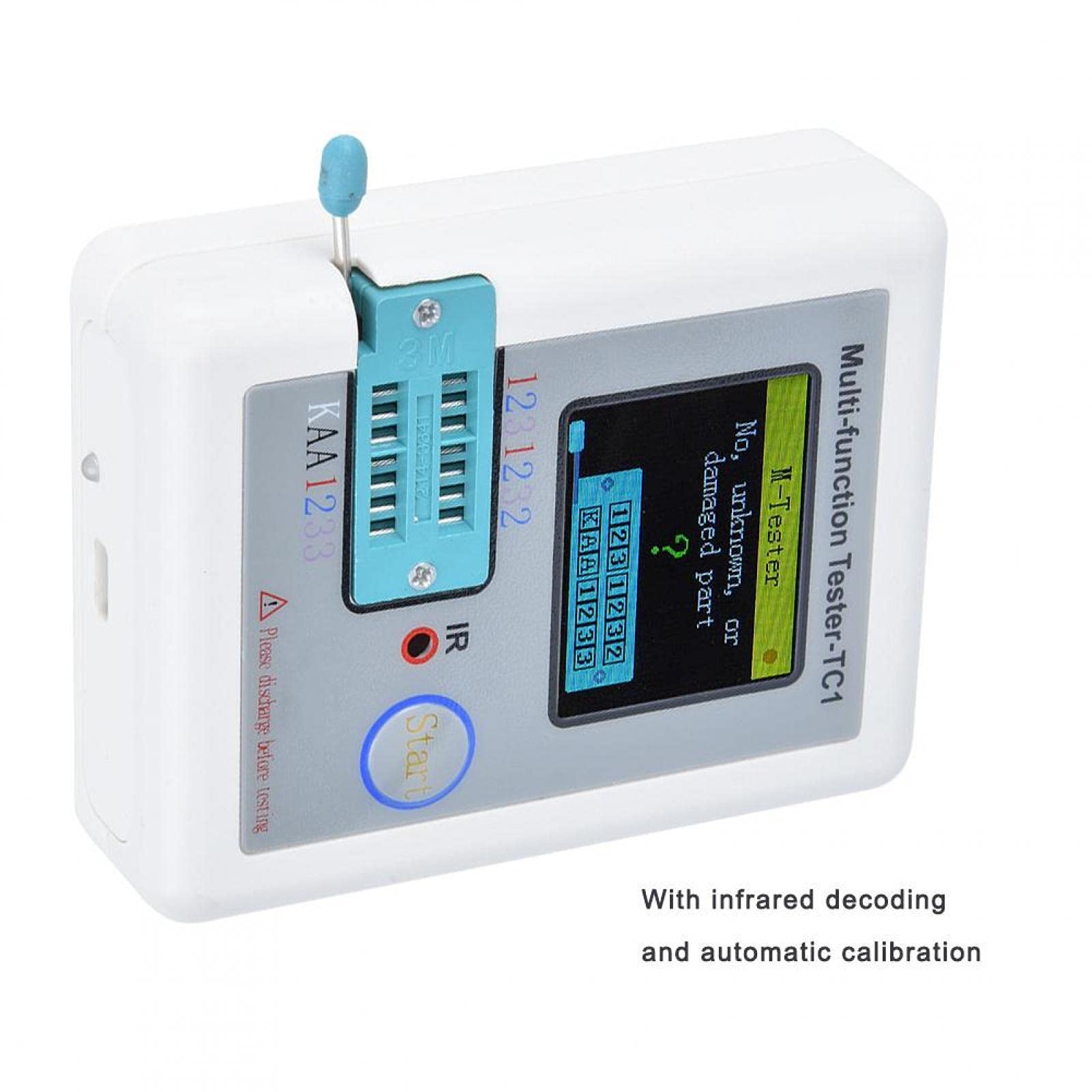 Tester Multifunzionale per Transistor, Diodo, Triodo, Misuratore di Capacità