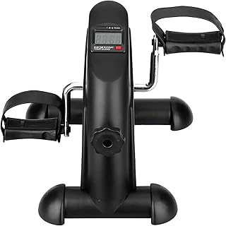 Portable Mini Exercise Pedal Machine - Under Desk Mini Exercise Bike, Pedal Exerciser Foot Cycle Arm Leg, Pedal Exerciser For Seniors, Under Desk Elliptical Machine, Under Desk Pedal Exerciser