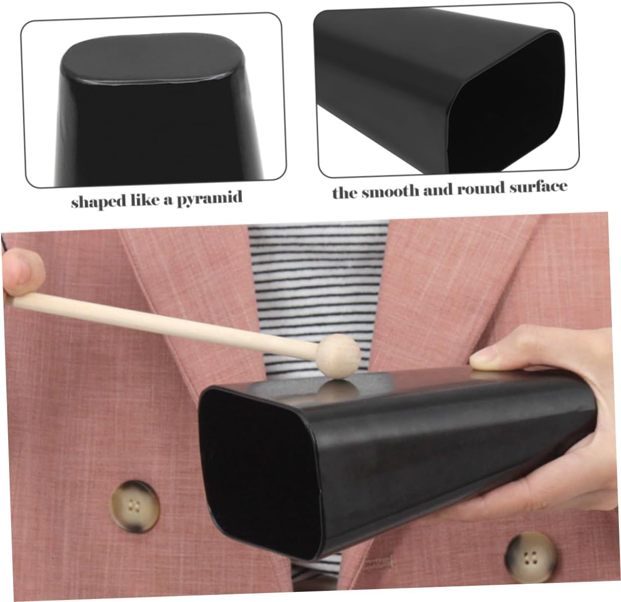 BESPORTBLE Sturdy Cowbell Drum Set Accessory Wear Resistant Music Instrument Part for Concerts Parties Gatherings High Grade with Smooth Surface