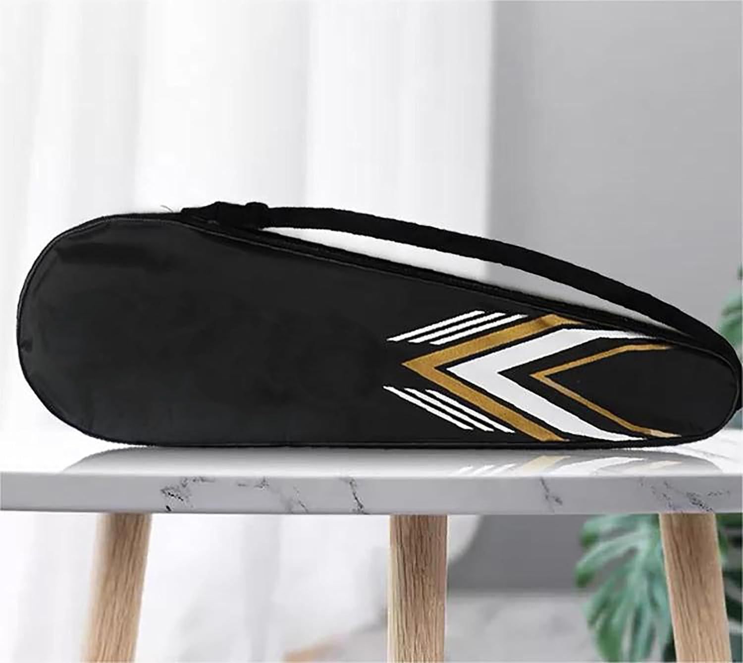 Impermeable Bolsa de Bádminton Portátil Mochila Bandolera para 2 Raquetas