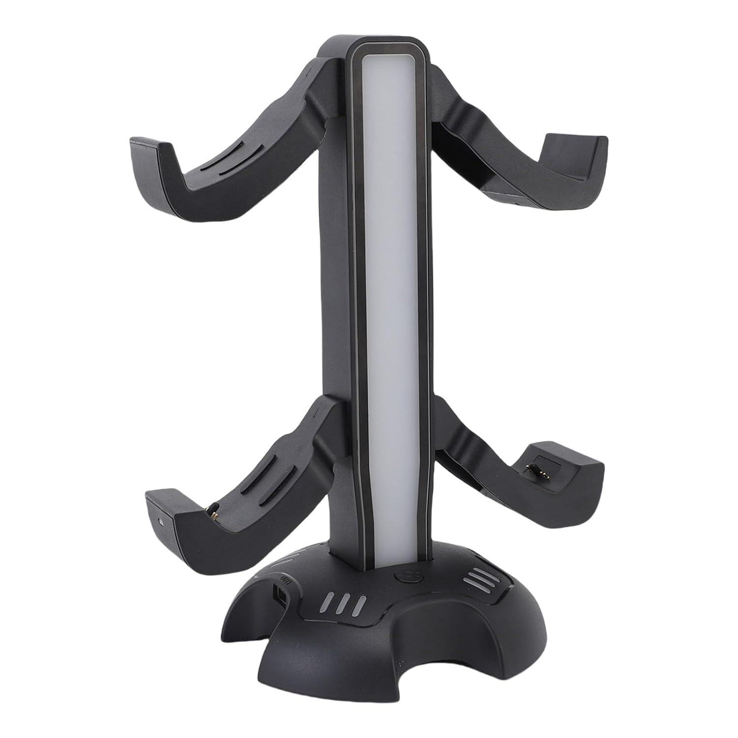 Yunseity Controller Charging Station, Gaming Headphones Stand, with 9 RGB Light Modes, with USB A and Type C ports, for GAMERS Desktop Accessories.