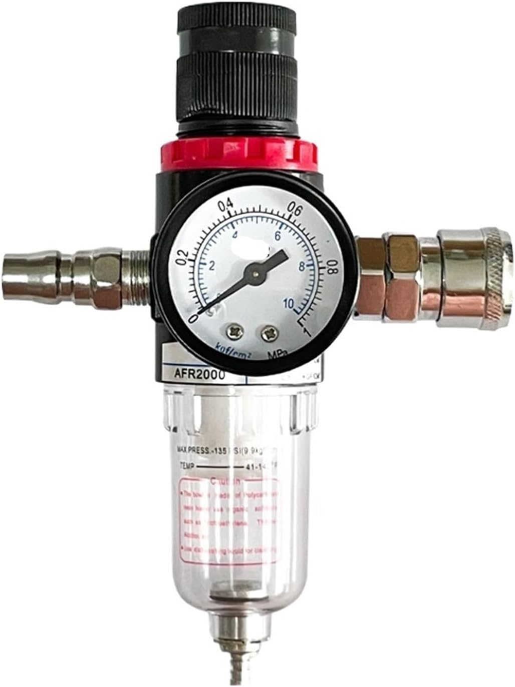 AFR2000 1/4" Air Compressor Oil Water Separator Filter Regulator Air Source Processor Manual Drainage