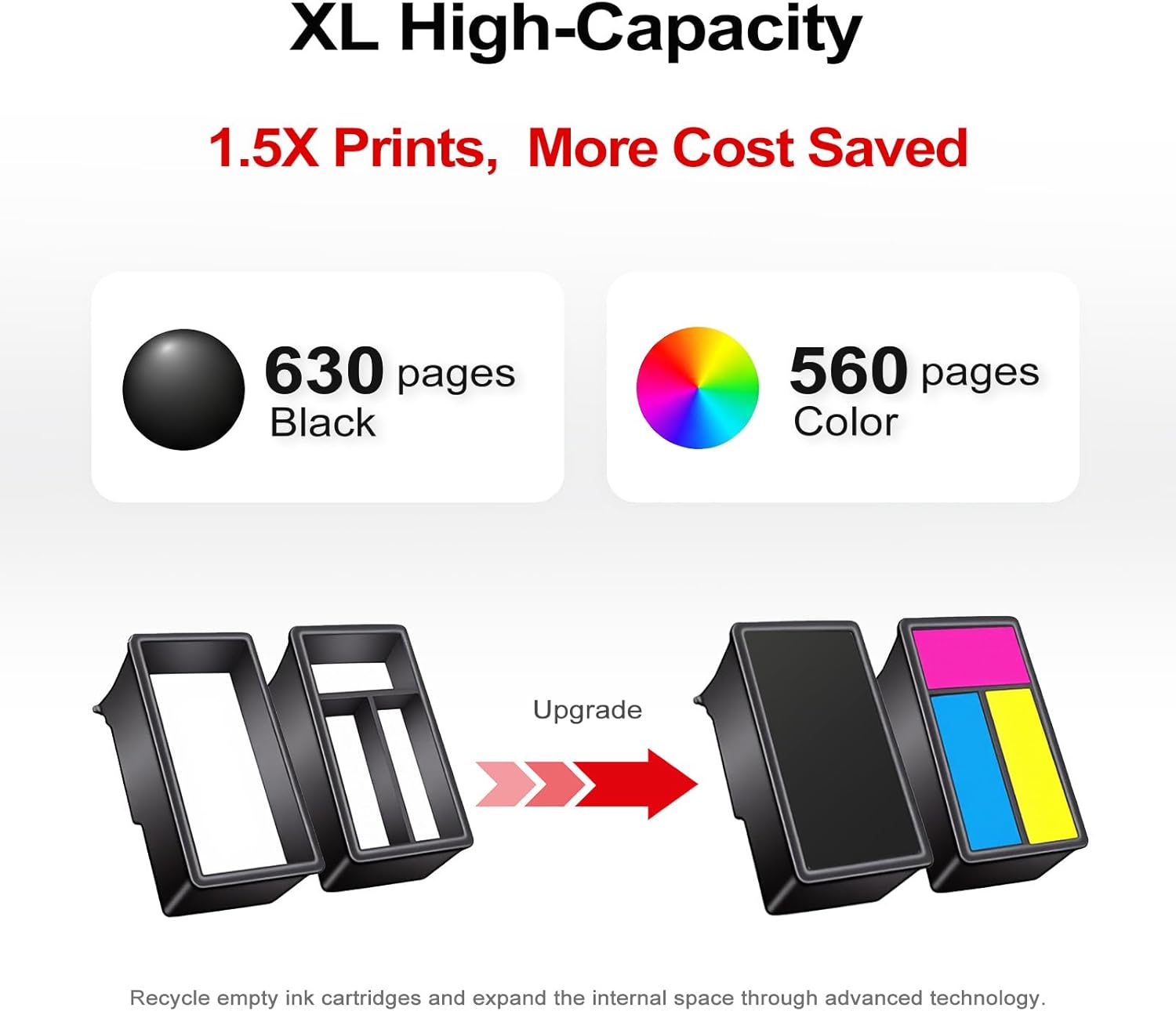 240 241 Ink Cartridge Replacement for Canon 240XL 241XL PG-240 CL-241 XL Cartridges Combo Pack (2 Black, 1 Tri-Color) for MG3600 MG3620 TS5120 TS5100 MG3220 MG3520 MG2120 MX452 MX512 MX532 Printer
