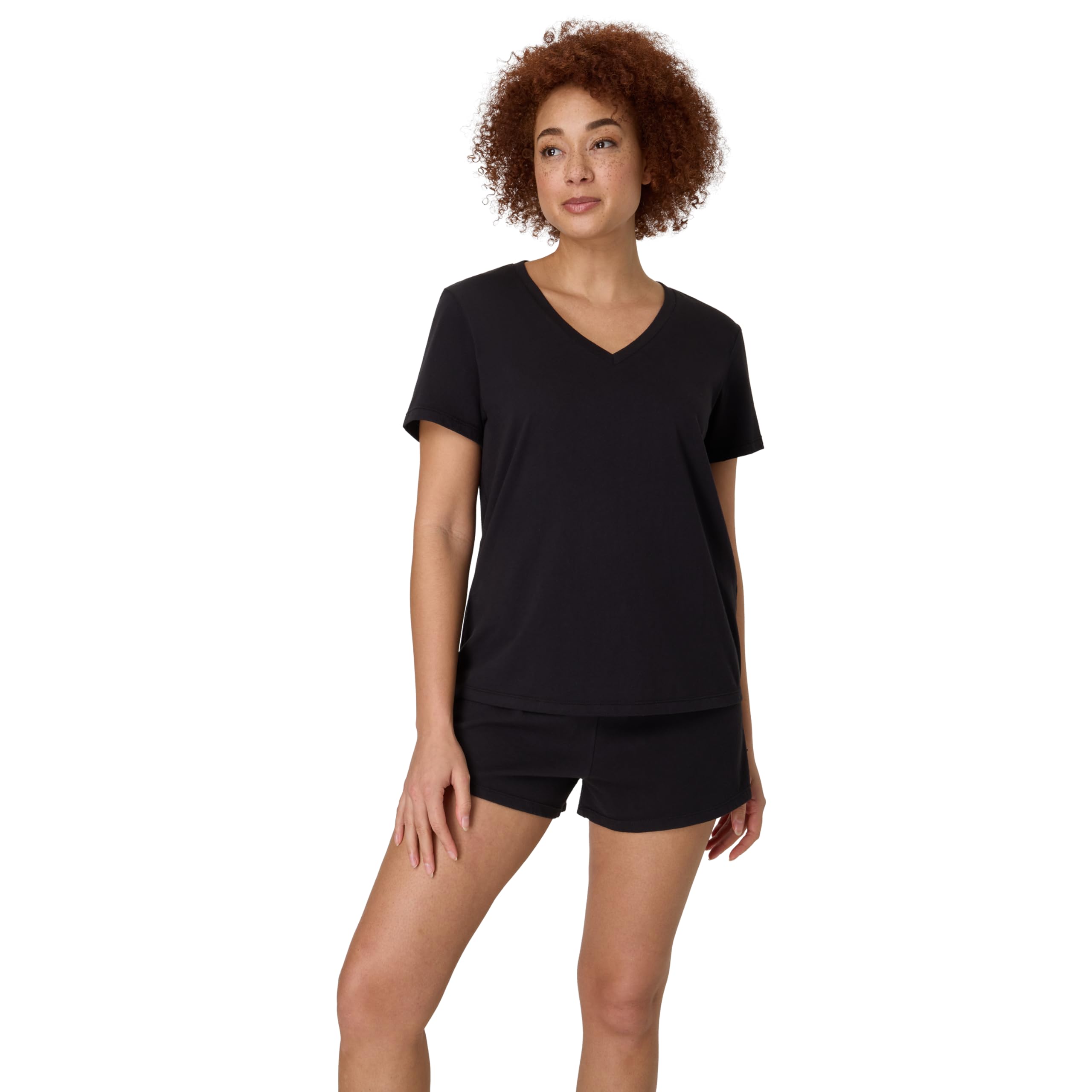 Hanes V-neck short set