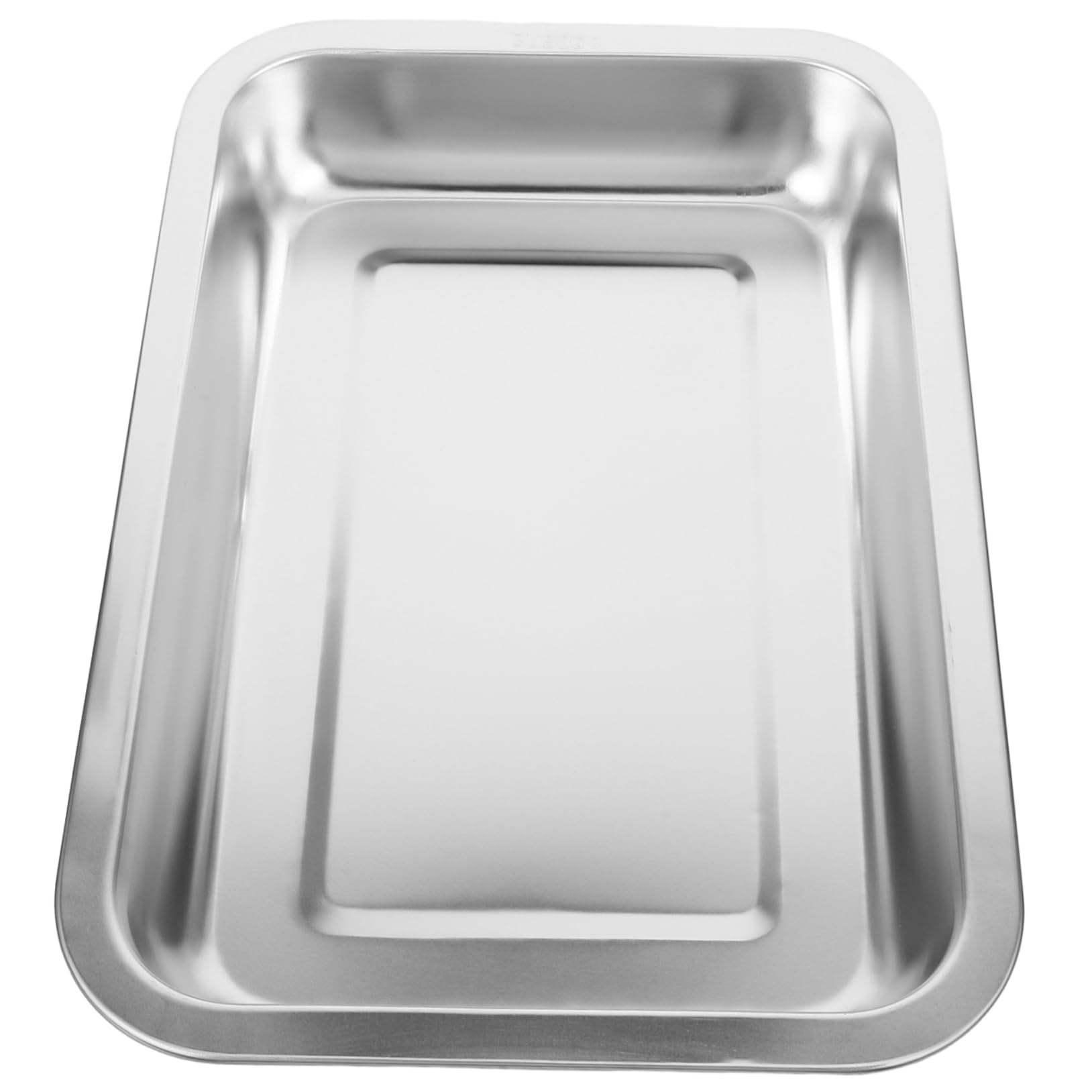 Box Stainless Steel Cat Litter Box Pet Litter Pan Large Cat Crate Dog Tray Pan Oven s Large Metal Tray Open Type Toilet Kitten Clean Toilet Silver CIYODO