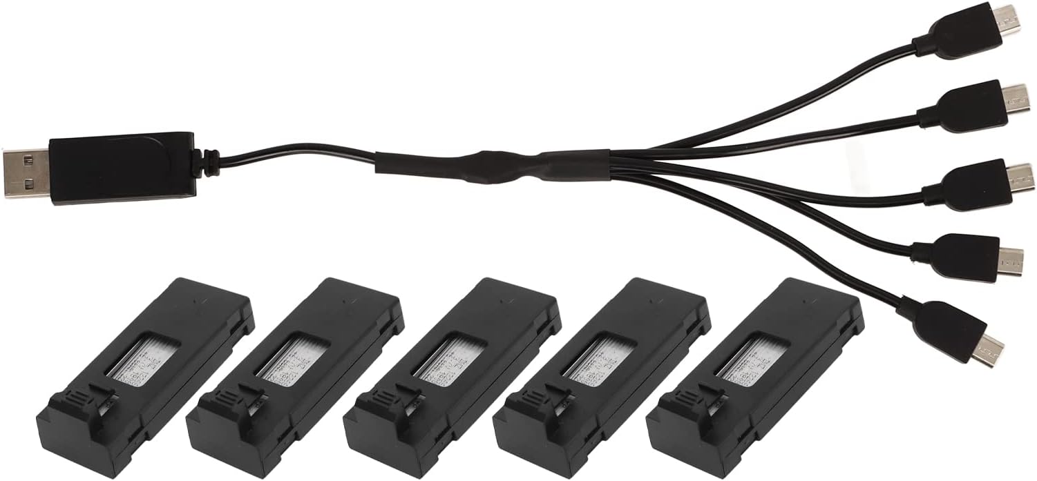3.7V 2600mAh Replacement Drone Battery, Replacement Spare Battery Drone Accessory, LiPo Battery for E88 E88MAX E525 E99 K3 RC Drone