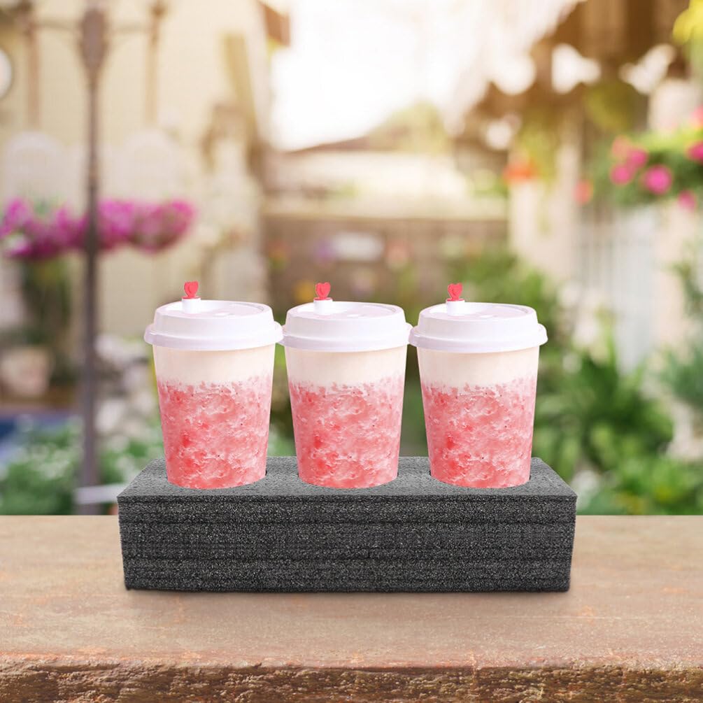 Lot de 3 porte-verres en mousse pour porte-verres - Peut contenir jusqu'à 8 pièces - Pour camping, camping-car, caravane, bateau