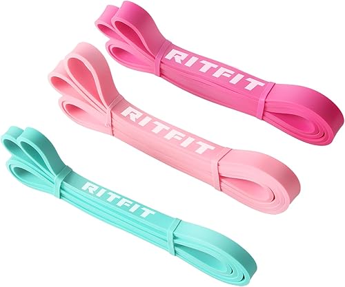 RitFit - Banda de resistencia para levantamiento de pesas, entrenamiento de resistencia, estiramiento corporal, levantamiento de potencia,