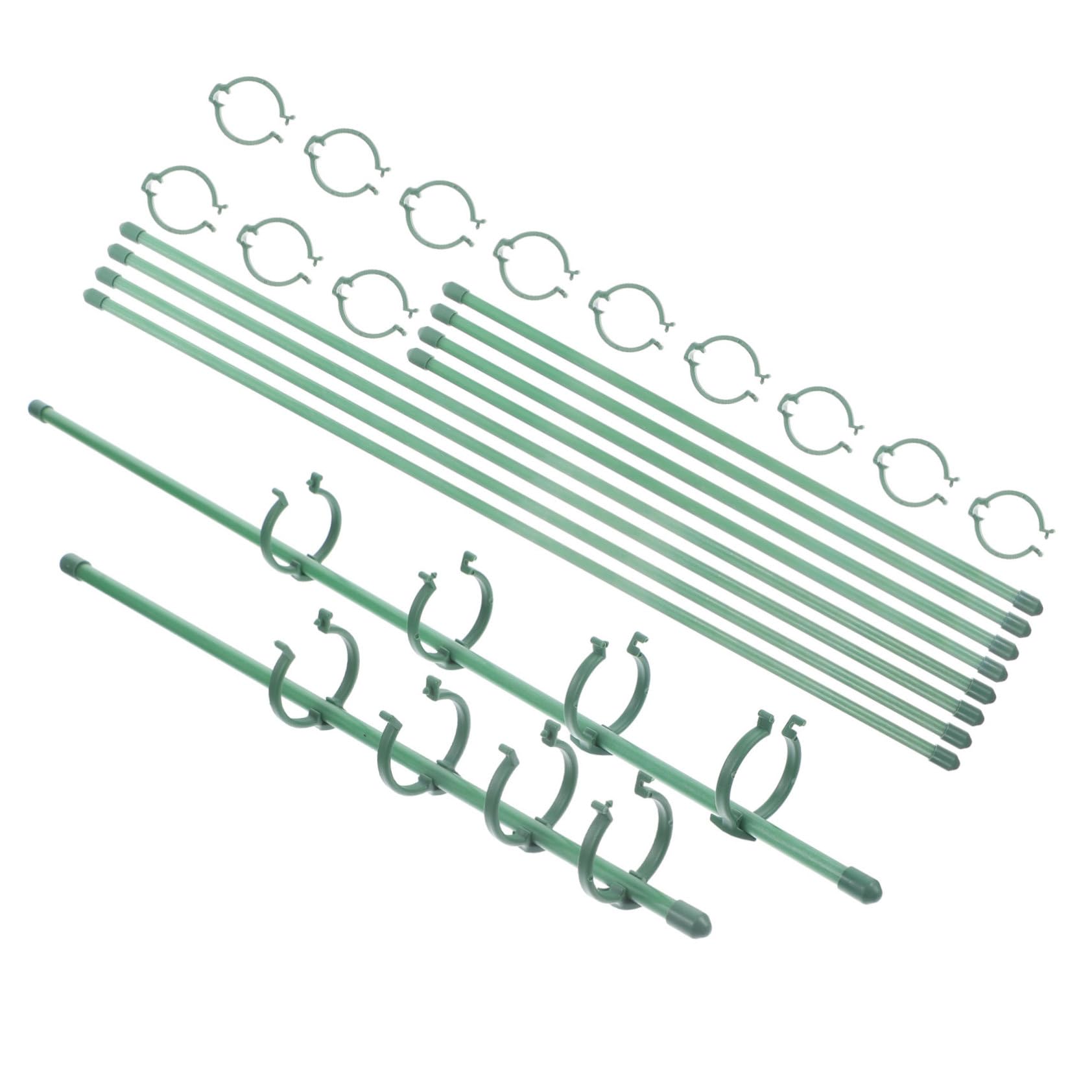 2 Ensembles Tige de Soutien pour Plantes de Jardin de Piquets de Soutien Floraux Boucles Ajustables pour Roses Plantes Grimpantes Outils Pratiques pour Jardinage Extérieur