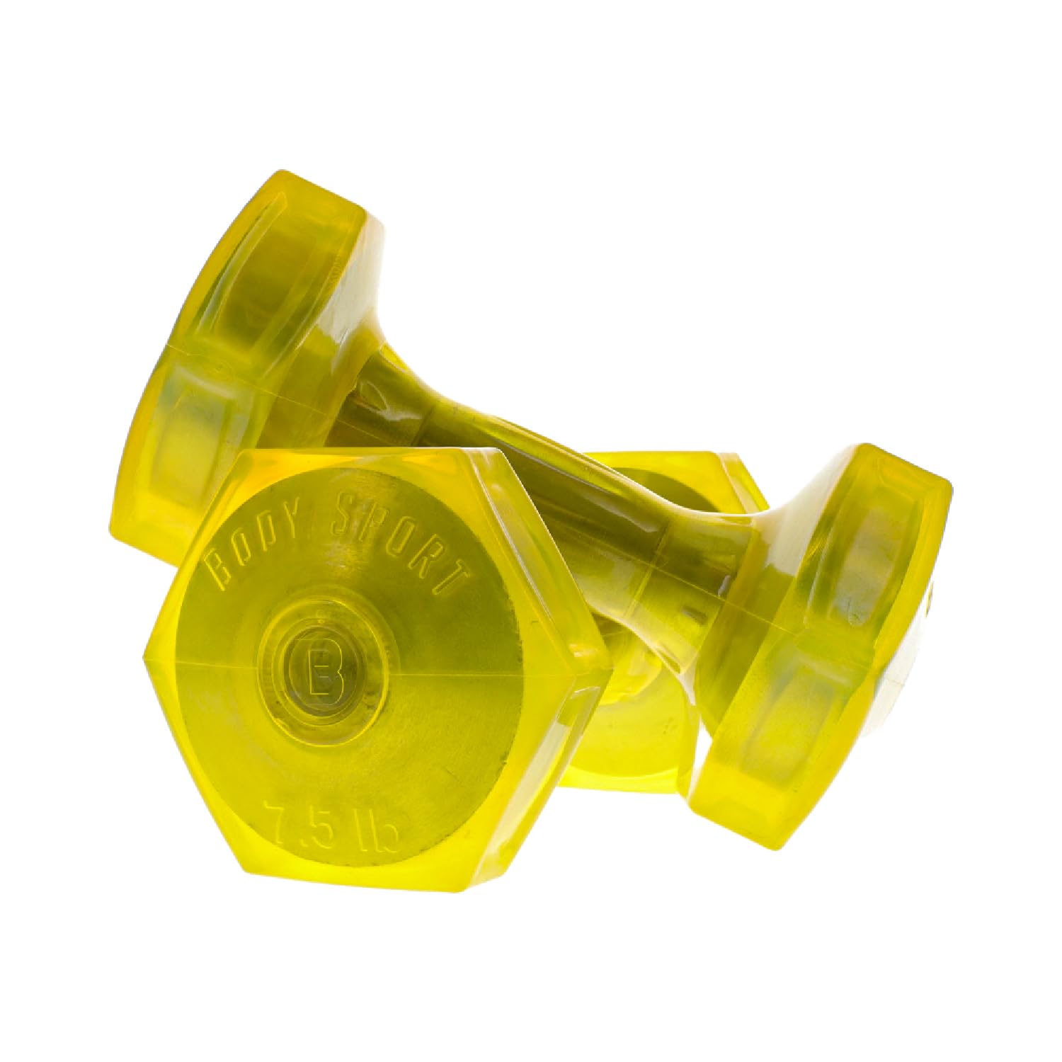 Body Sport Urethane Aerobic Dumbbells Pair Premium Hand Weights with Solid Steel Core Ergonomic Gel Coating for Fitness