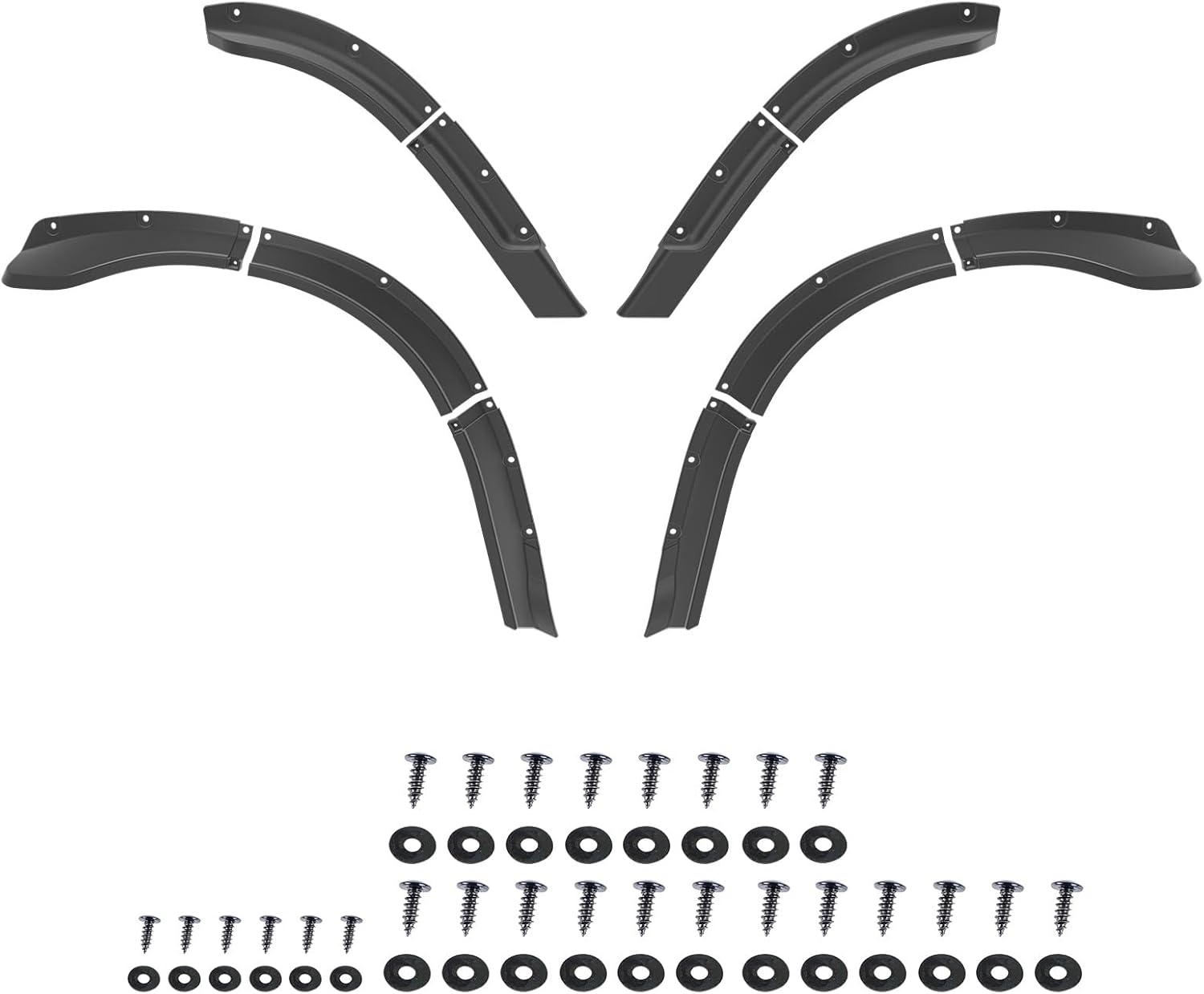 Golf Cart Fender Flares for Club Car DS 1993-up, 10PCS Combined Front & Rear Mud Guards Mud Flaps Only for Club Car DS 1993+ Standard and Unmodified Golf Carts Body Accessories