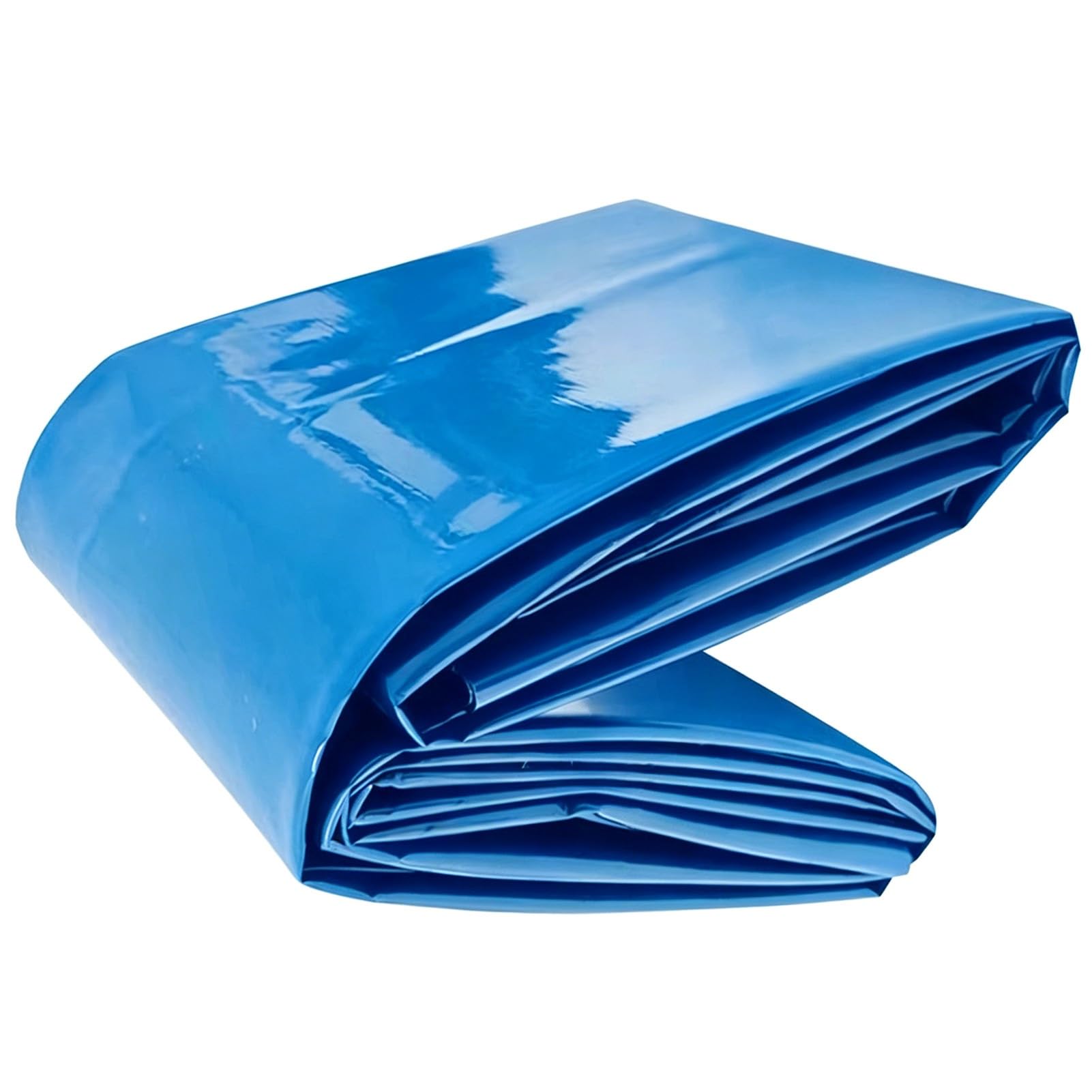 Hamankim Blue Impermeable Ponds Membrane, UV Resistant Waterproof Tarp, Large HDPE Pond Liner for Artificial Lake, Aquaculture and Kids Water Play Pool - Easy Cutting(10x15m(32.8x49.2ft))