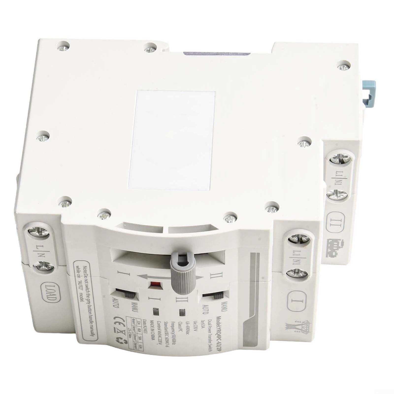 1PCS per ATS Dual Power Automatic Transfer Switch 3263A supporto di funzionamento stabile sotto frequenza 50/60Hz con tecnologia di commutazione di alimentazione sicura 220V (2P 63A)