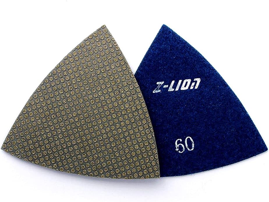 Z-Lion Diamond Electroplated Triangular Sanding Pad Grit 60 for Oscillating Tools