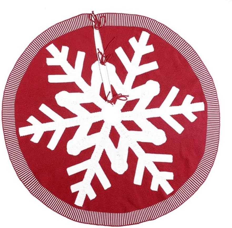 Tree Skirt Christmas Christmas Tree Skirt Christmas Knitted Wool Apron Acrylic Knitted Snowflake Christmas Tree Skirt Decoration Christmas Skirt Tree