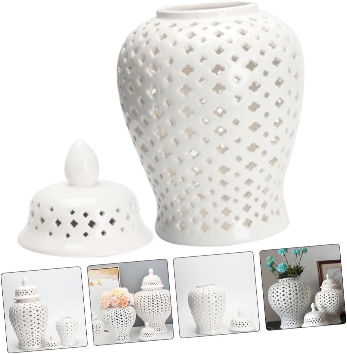 Tabletop Flower Holder Delicate Flower Vase Home Decorative Easy to Move Jar