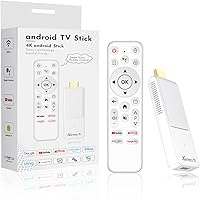 Vista 1 de GREVA Android TV Stick 4K Ultra HD Streaming Device, 2025 Latest Android 14.0 TV Stick with Voice Assistant Remote Control, RK3518 2GB 16GB 2.4G/5G