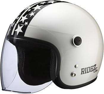 Amazon | 【RIDEZ(ライズ)】 Jr STAR ジェットヘルメット バイク Amazon | 【RIDEZ(ライズ)】 Jr STAR ジェットヘルメット バイク