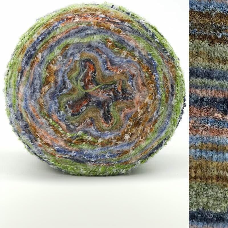 5-10 Piezas de Hilo de Mohair Degradado de 100 g, Hilo de Lana bouclé de Colores, para Tejer a Mano suéteres, cárdigans, Bufandas y Gorros