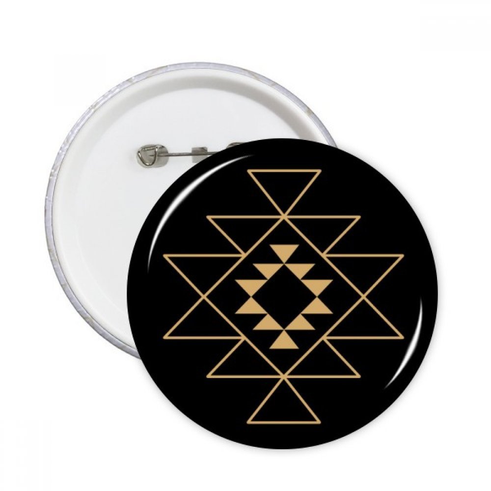 Badge bouton triangle totem géométrique XL pour masquer l'usure d'un vêtement - 3
