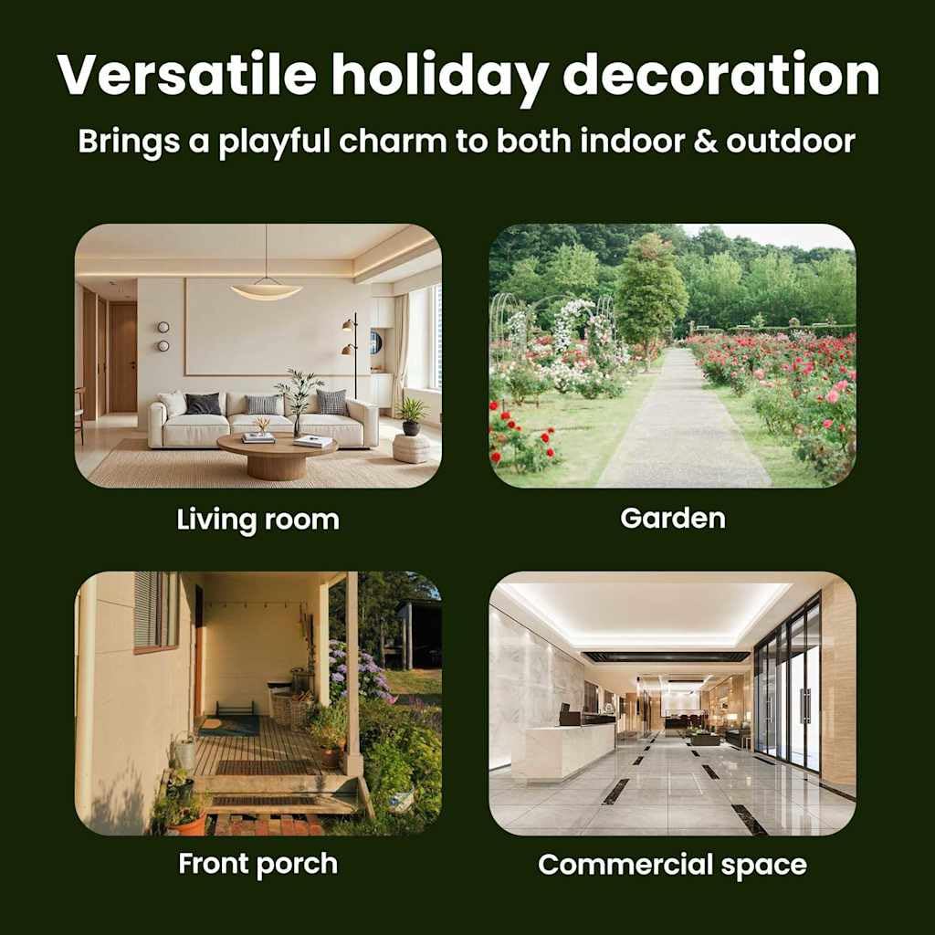 vidaXL Familia de Muñecos de Nieve Iluminados 3 pcs Cálido Poliéster, Sala, Decoraciones de Invierno USB Modernas, Adornos navideños, Luces Festivas y Figuras para el Exterior