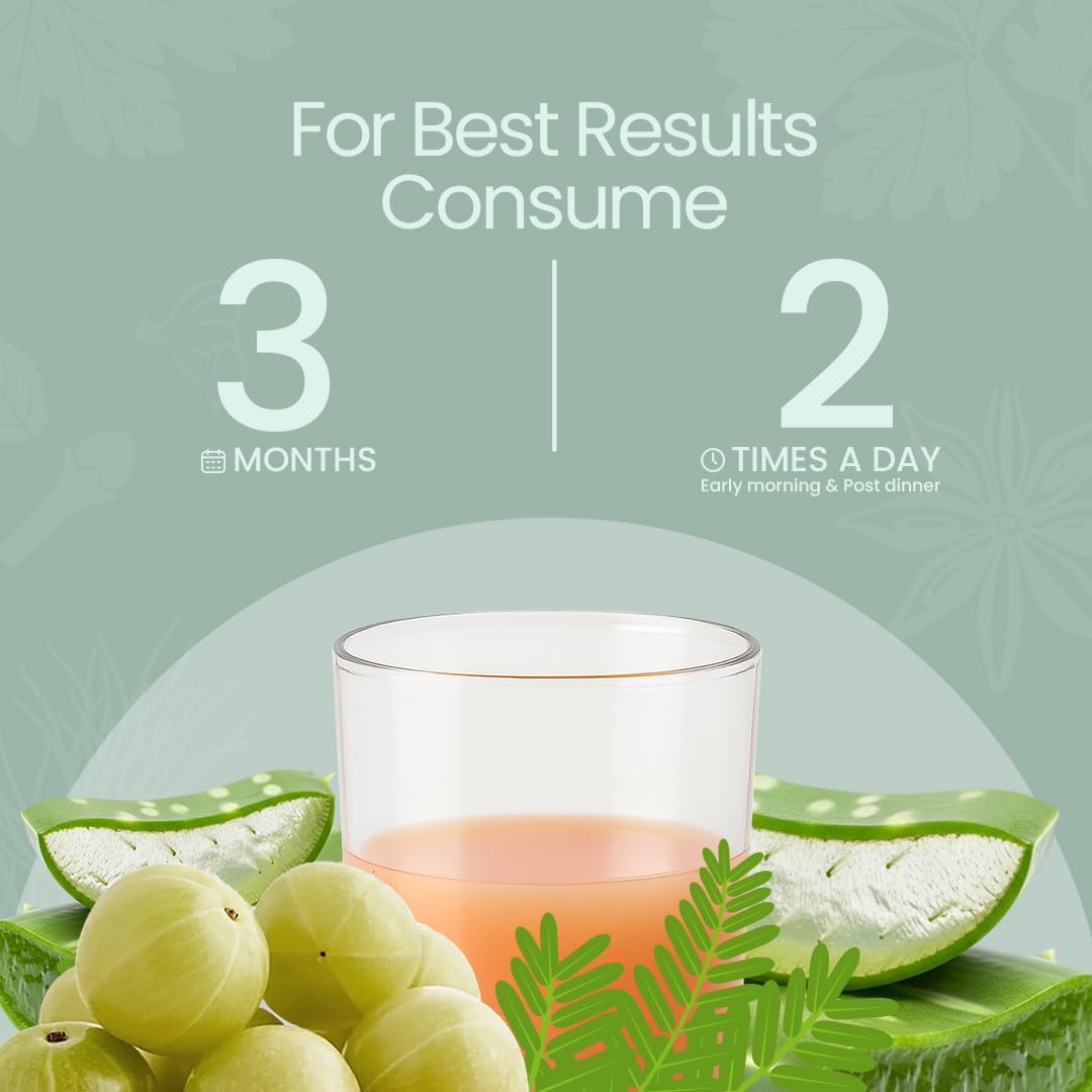 Krishna's Aloe Vera Amla Mix Juice - 500 ml | Una mezcla perfecta para un cuerpo saludable | Para cabello sano, piel, digestión e inmunidad