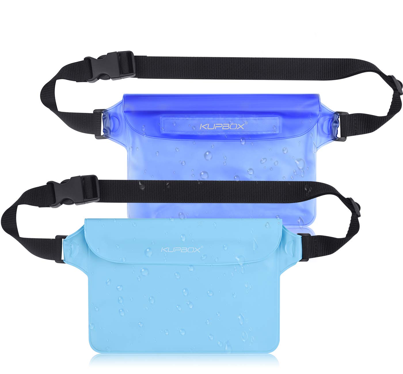 Changor Housse Étanche Ceinture - Sac Étanche Plastique Avec Sangle Pour Kayak, Téléphone Et Objets De Valeur (Gris Transparent)