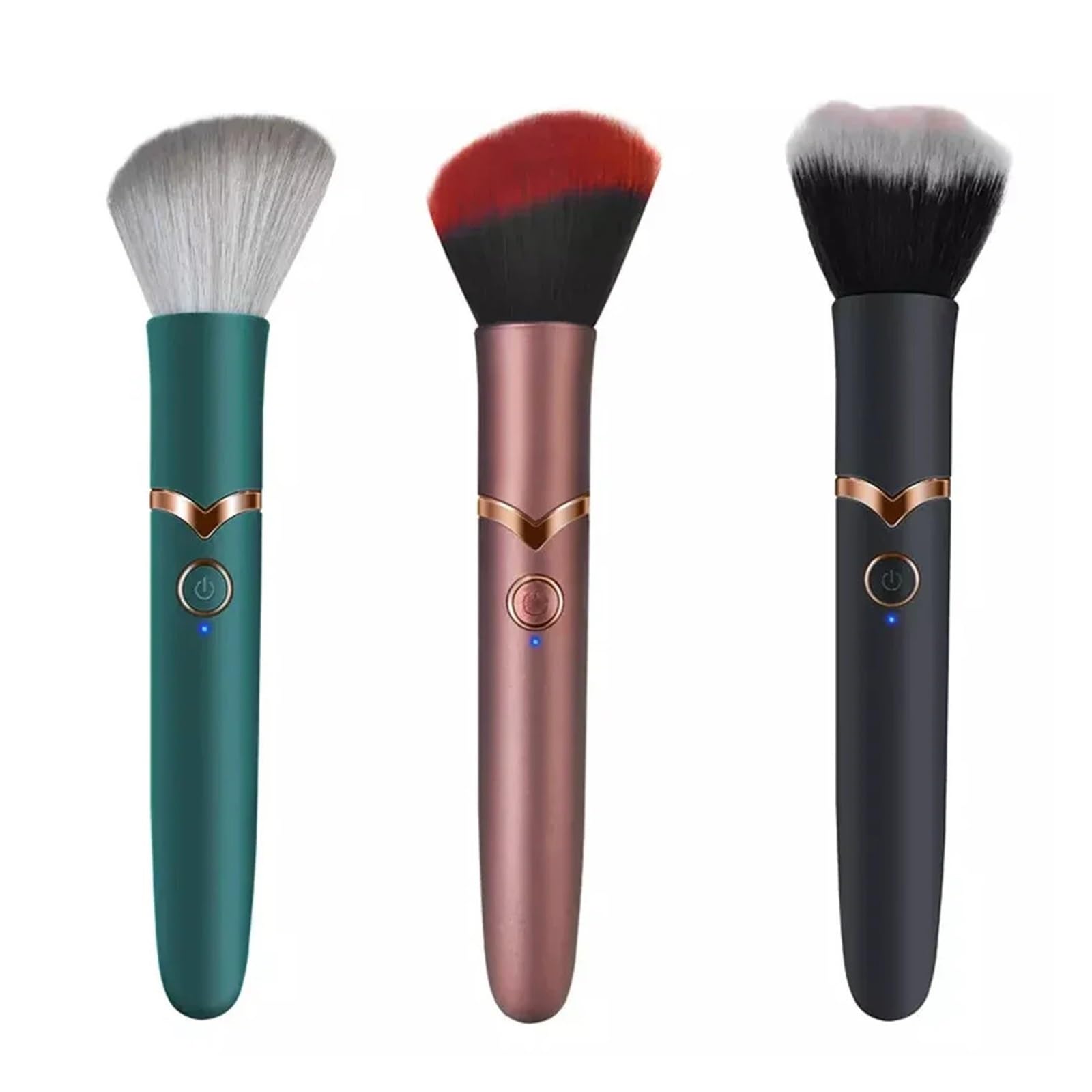 Doppelköpfiger Make-up- und Massagestift for Frauen, Gesichts- und Körperentspannung 2-in-1, leicht und tragbar, auch Männer können ihn verwenden(01 BLACK)