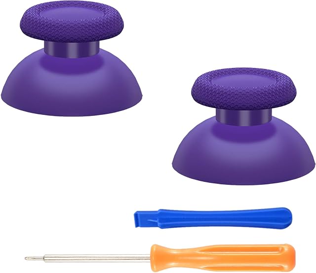 eXtremeRate Purple Replacement Thumbsticks for ps5 Controller, for ps5 Controller Analog Stick, Custom Joystick for ps4 All Model Controller