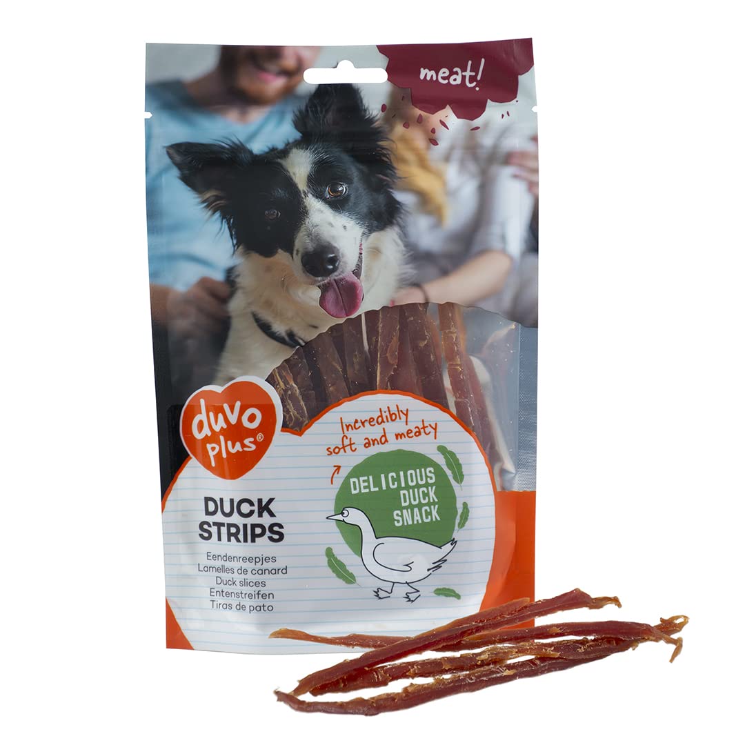 Duvo+ Duck strips Dog Snack 80g