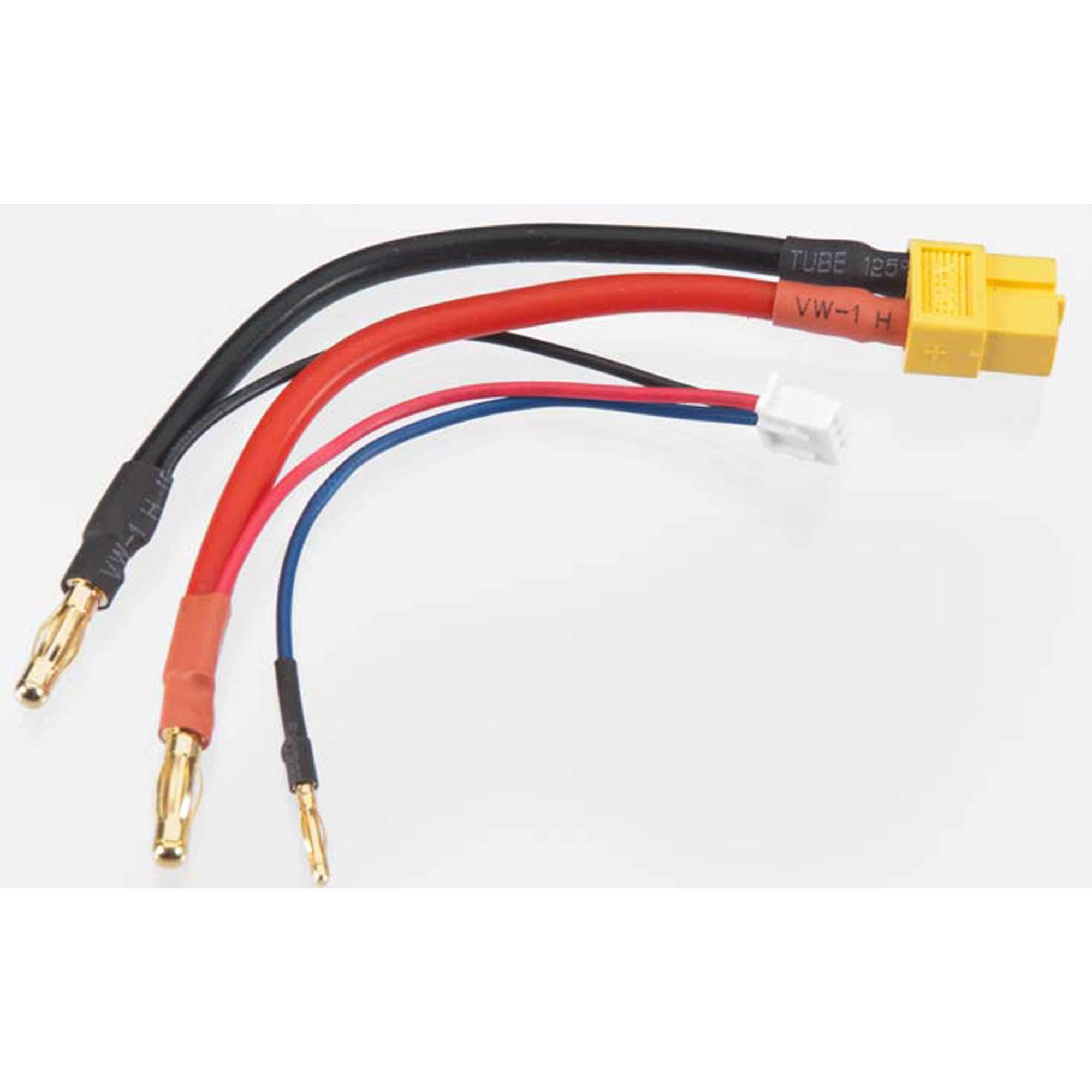 Charge Harness Cable, XT60 Female To 4mm Banana Female - RC Dude Hobbies