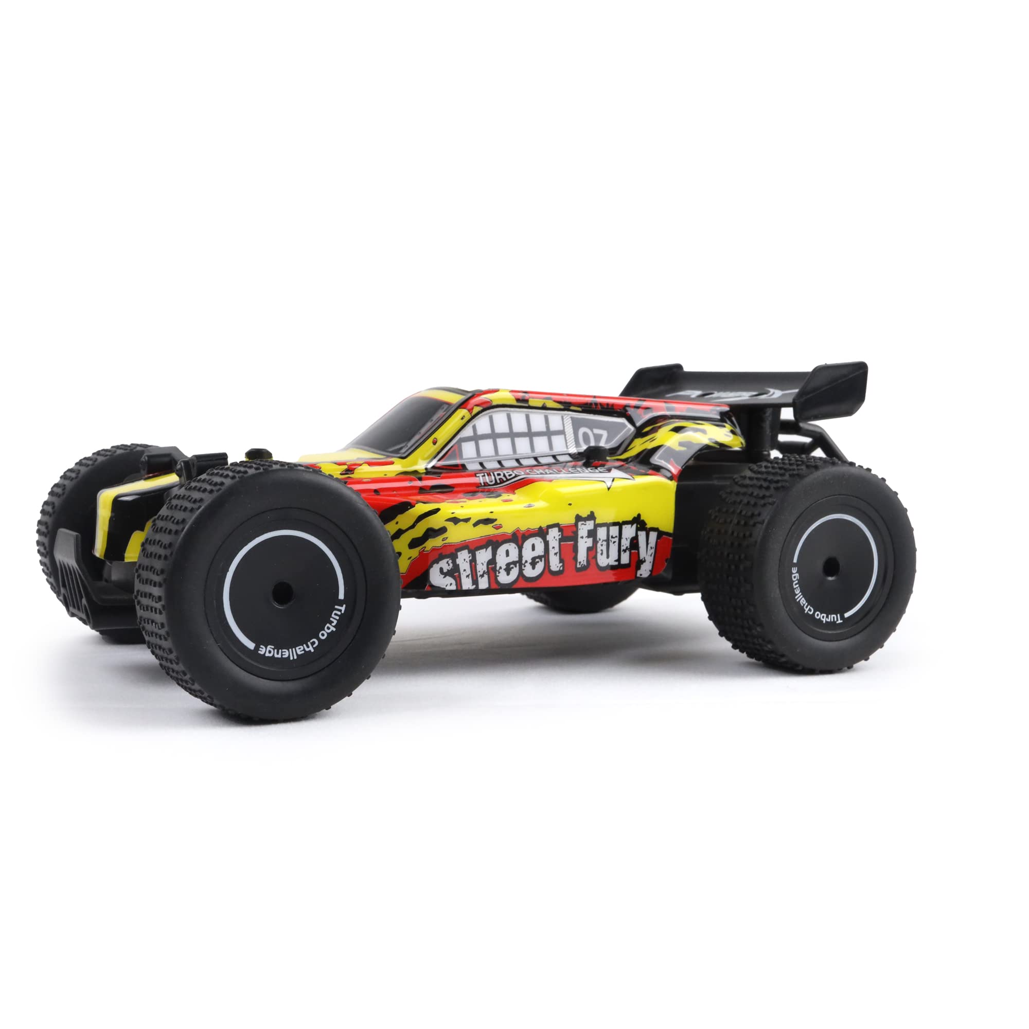 TURBO CHALLENGE - Fuoristrada - Gara - 098402 - Auto Telecomandata - Gialla - 1/20 - Batteria Ricaricabile e Batterie Incluse - Plastica - A Partire dai 6 anni