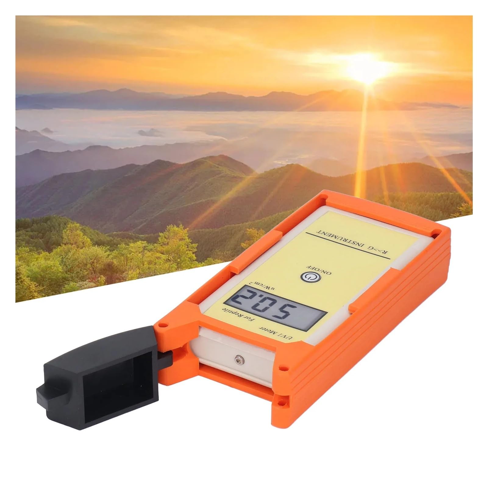 Medidor UVI Digital de Alta precisión con Pantalla LCD y Detector Ultravioleta Solar. Lectura fácil de Datos