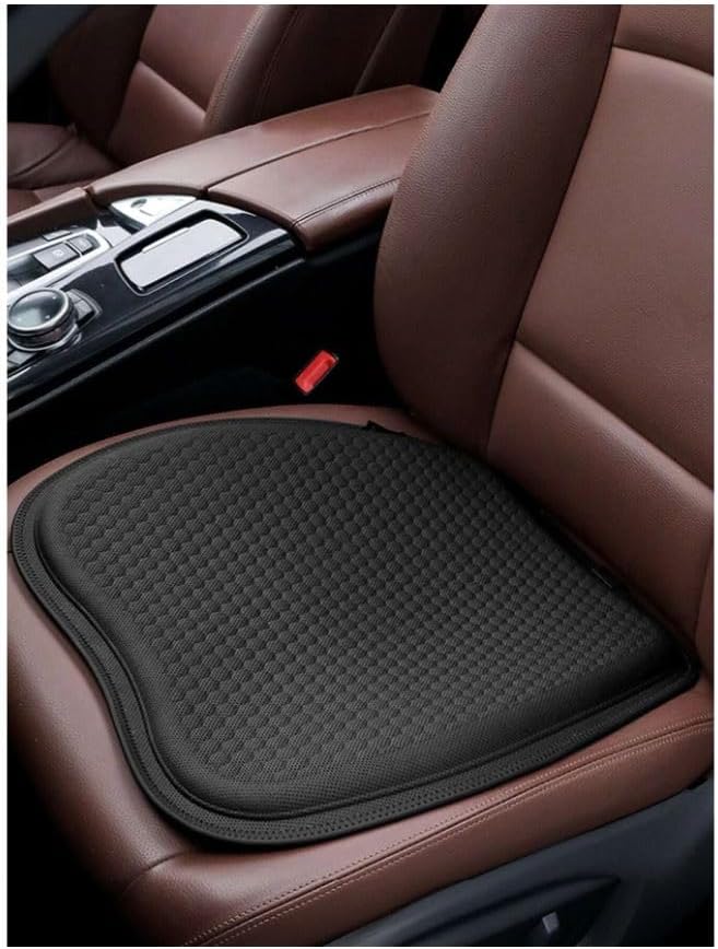 Cloyster Car Seat Bottom Protectors Include 1 Pair Front Driver Seat Pad Mat and 1 Rear Bench Universal Fit 90% Vehicles, Black (Black)
