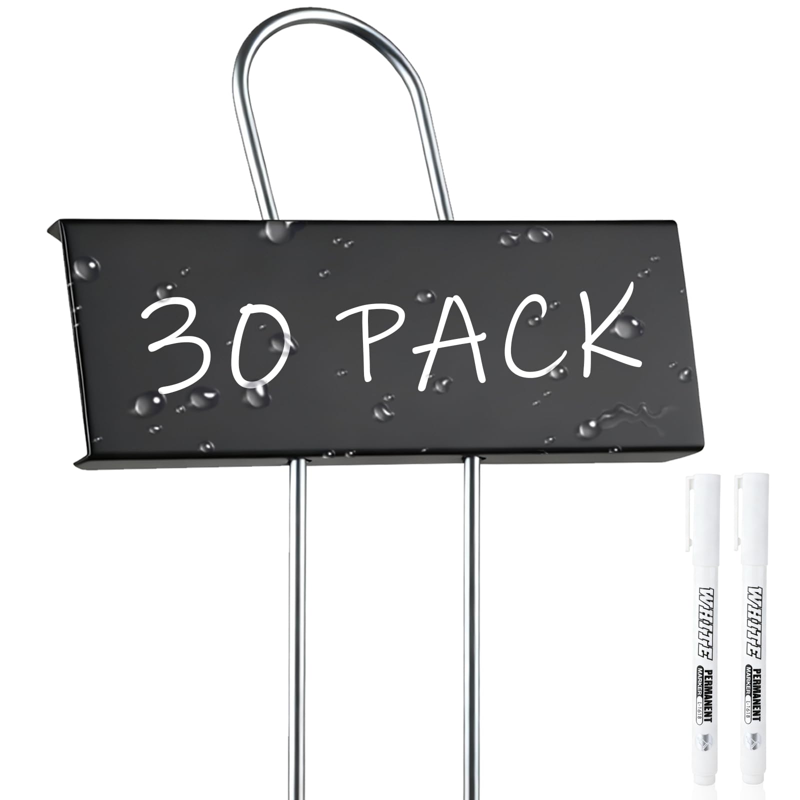 SUSUSUBAO 30-Pack Rust-Proof Metal Plant Labels