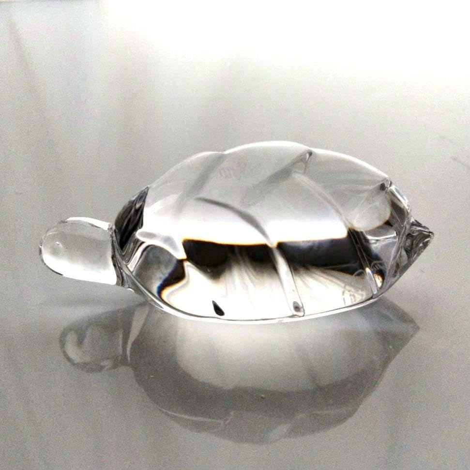 美品】 バカラ Baccarat カメ 亀 ペーパーウェイト 縁起物 美品