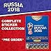 Panini World Cup 2018 Russia Sticker Collection - Complete Set of 682 Stickers