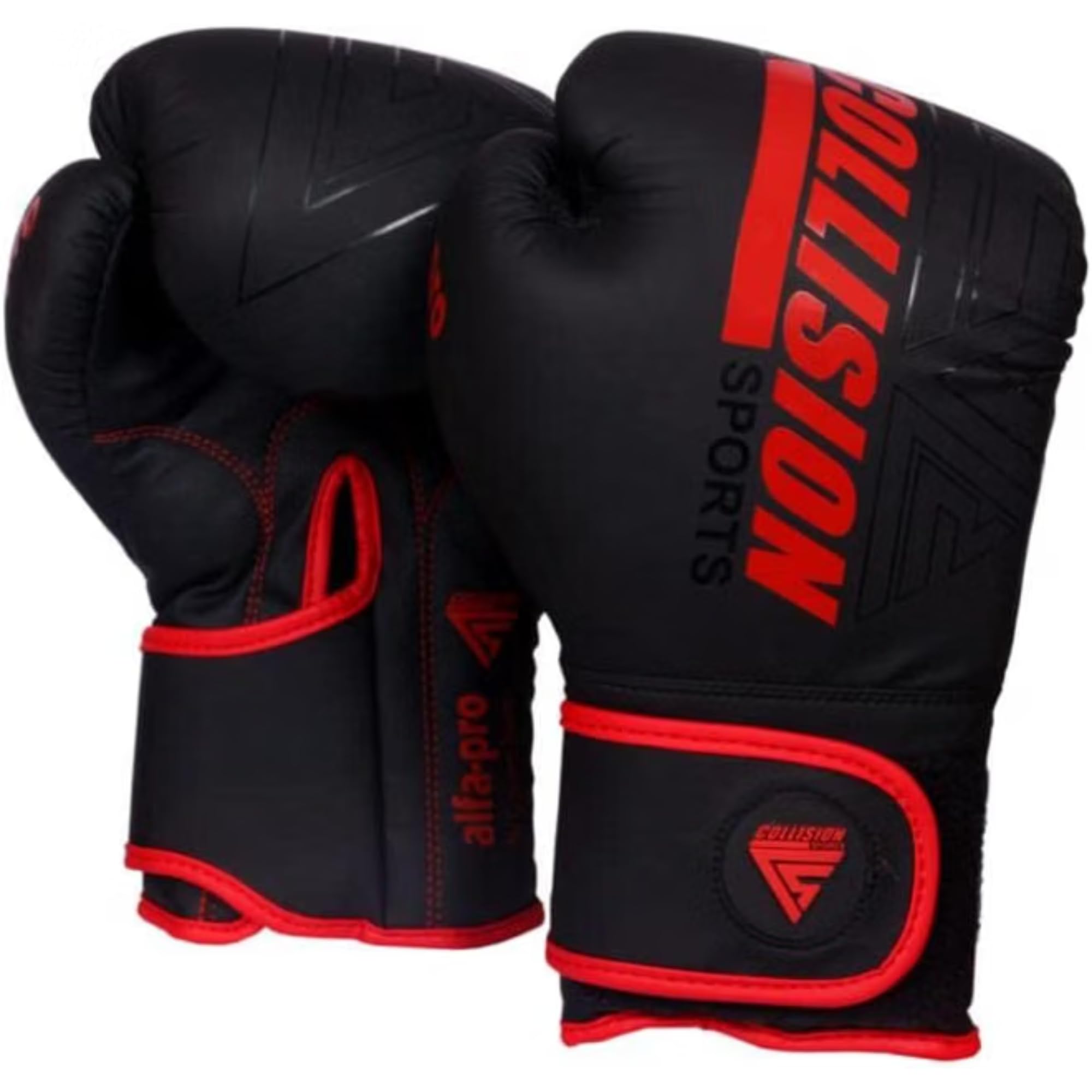 Collision Sports Professional Boxing Gloves Red/Black | 8 oz