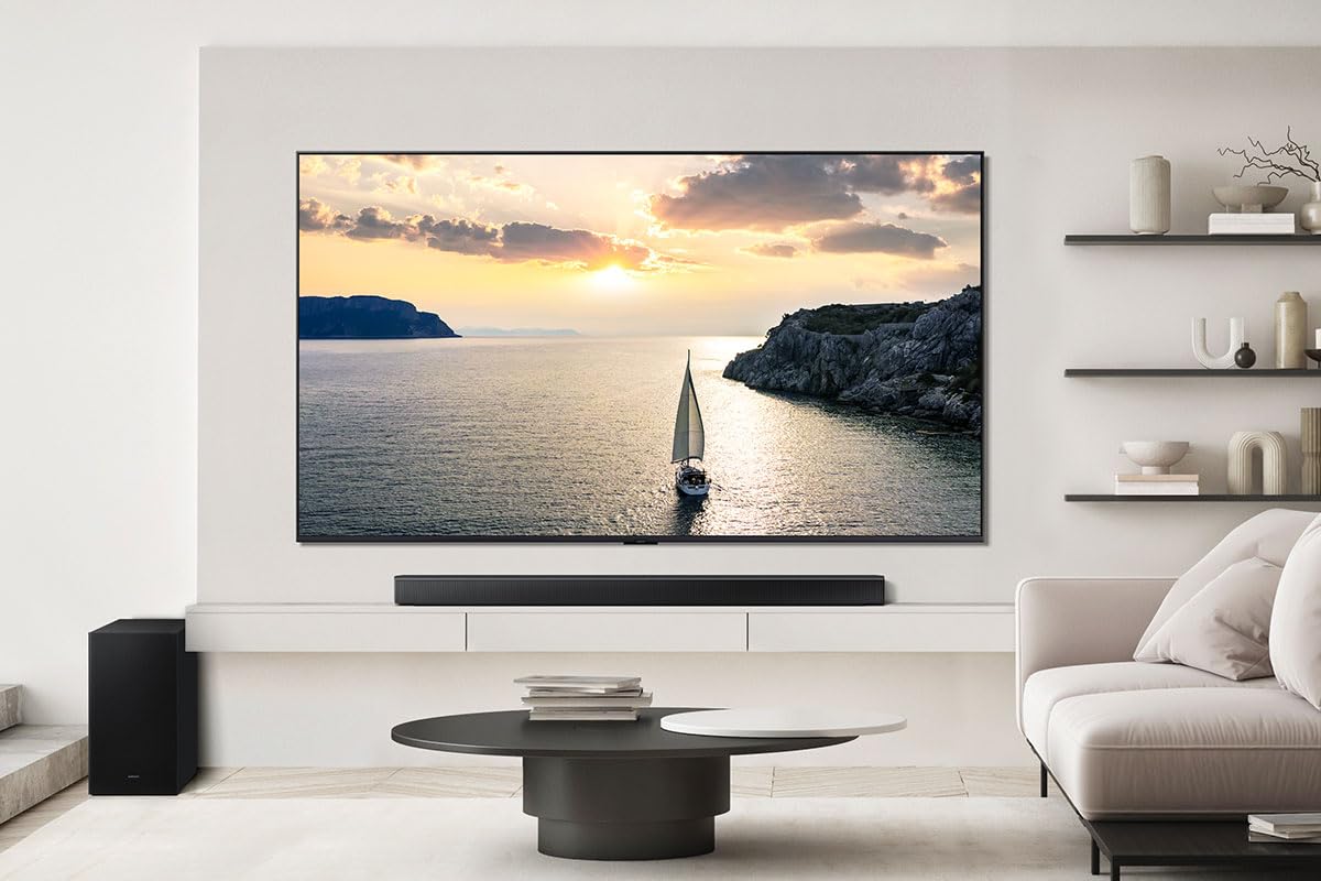 Samsung HW-B760GF B-Series Barra de Sonido de 5.1 Canales para TV, Altavoces de TV con subwoofer inalámbrico de 6,5", Dolby Digital 5.1 y DTS Virtual:X, Q-Symphony, Game Mode, Sonido adaptativo
