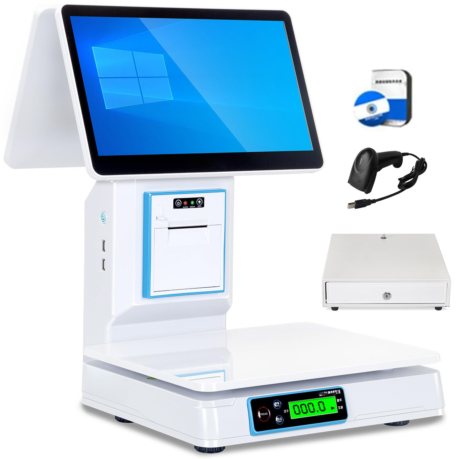 Waagen Für Die Kommerzielle Preisberechnung, POS-System mit Waage DualScreen