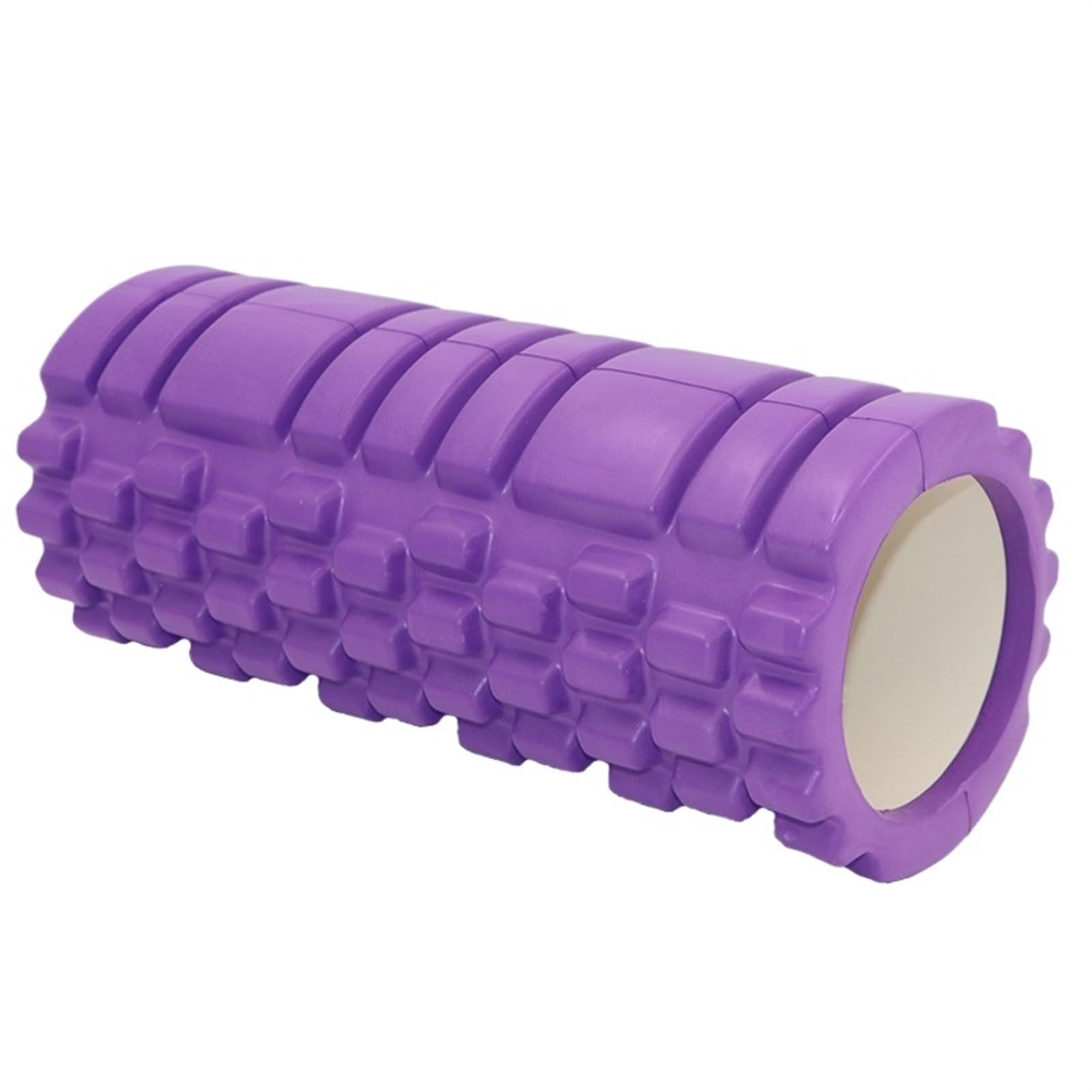 Rullo in Schiuma Fitness Yoga Colonna Blocco Yoga for Palestra Massaggio Griglia Trigger Point Esercizio terapeutico Foam Roller(L Purple)