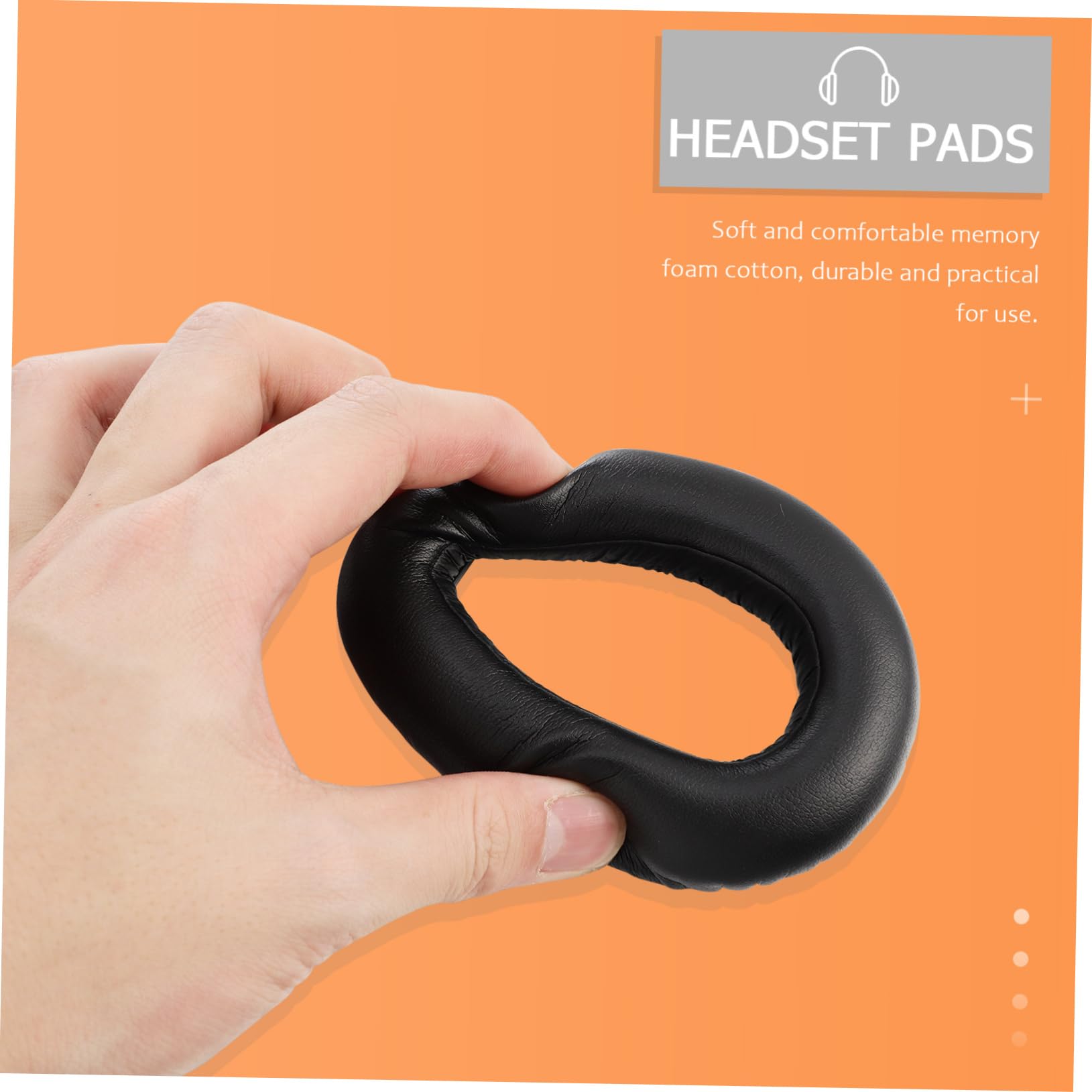 jojofuny 3 Paia Cuffie orecchie headphones Ricambio cuffie nero cuffiette bloototh suono EAR PAD per MB660 Cuscolo dell'orecchio in cuffia per PXC550 Schiuma di memoria Black