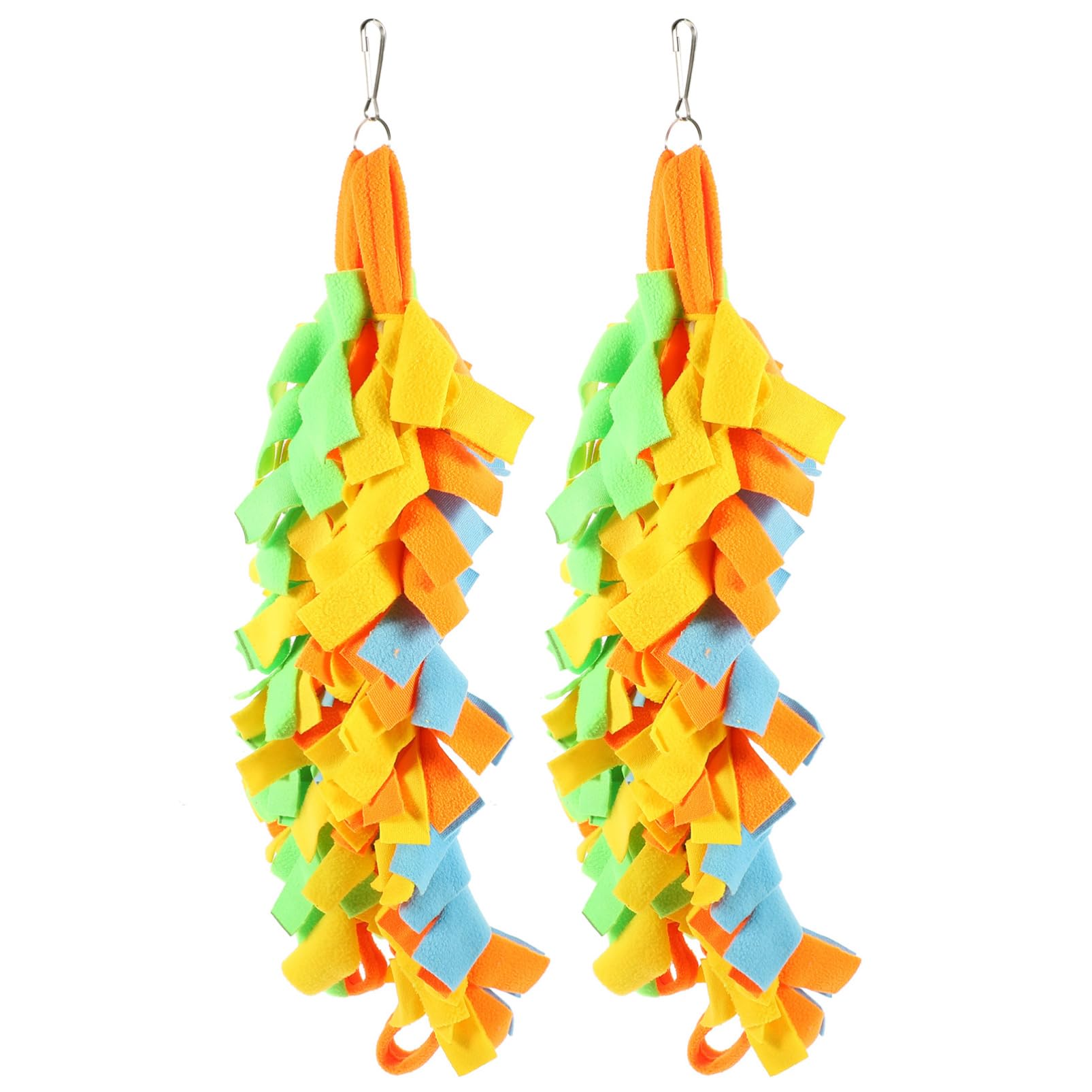 ABOOFAN 10 Piezas Columpio De Juguete Juguetes De Madera para Pájaros Periquito Pájaro s De Esponja Vegetal para Pájaros Accesorios Paño El Pájaro