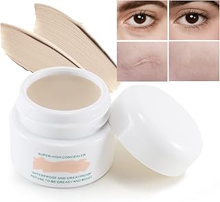 Boobeen Concealer Cream Full Coverage - Skin Concealer Have Natural and Beige for Scars Bruises and Covering Dark Circles Concealer Makeup Concealer Foundation for All People